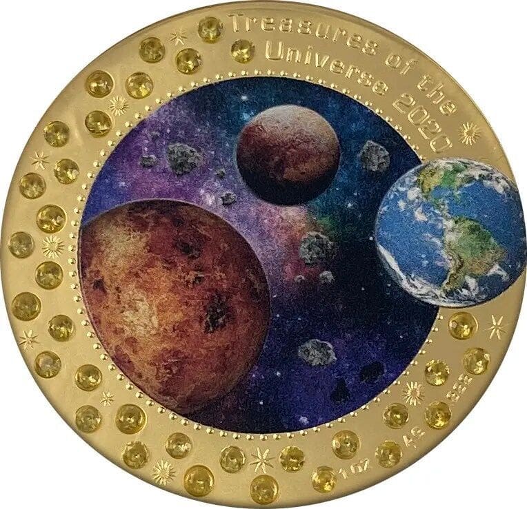 2020 ₵5 Bull & Bear Pallamant Treasures Universe 1oz Silver Coin