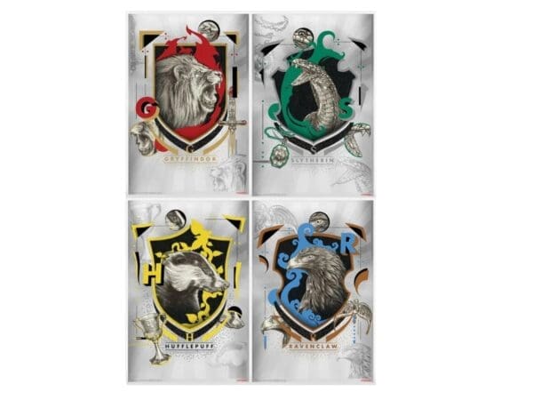 2020 Harry Potter - 4 House 5g Silver Coin Note Set