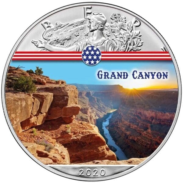 2020 Grand Canyon 1oz American Silver Coin