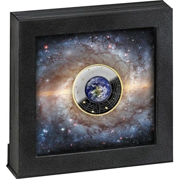 2021 Solar System - The Earth Silver Ruthenium Coin - Image 2