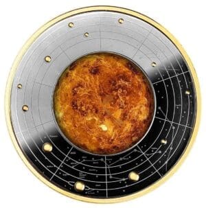 2021 Solar System – Venus Silver Ruthenium Coin