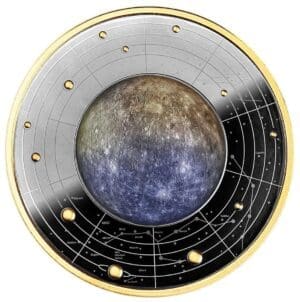 2021 Solar System – Mercury Silver Ruthenium Proof Coin