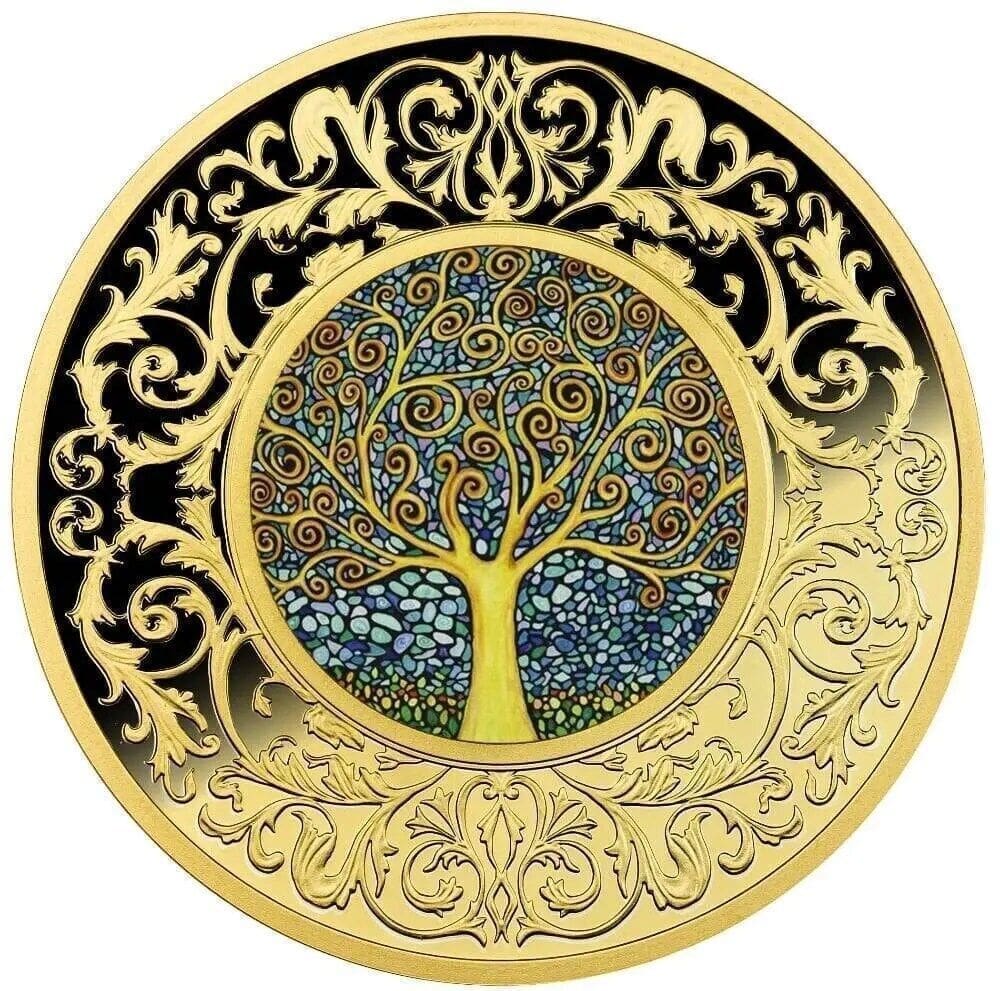 2021 Blue Tree of Happiness Silver Proof Coin