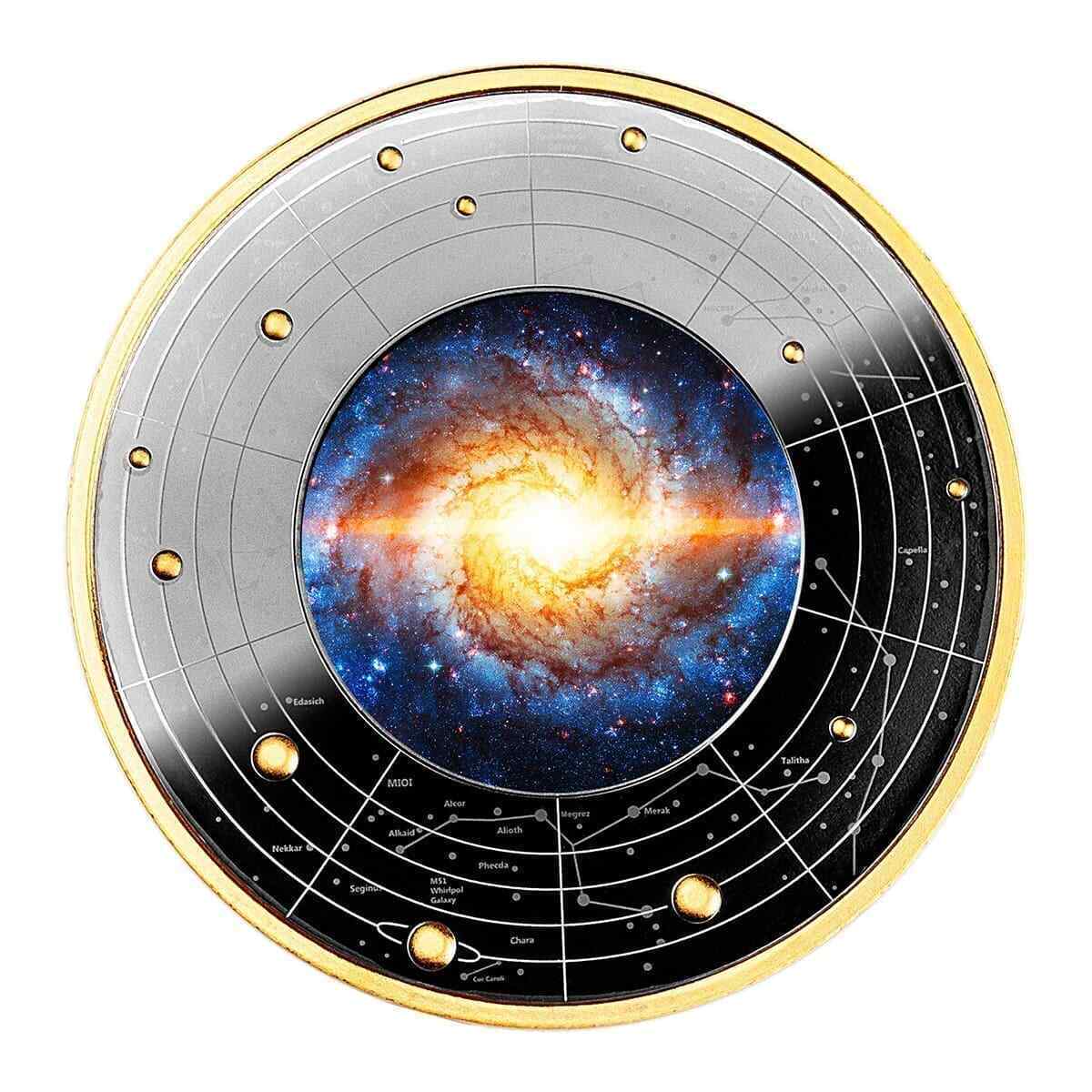 2021 Solar System – The Milky Way Silver Ruthenium Coin