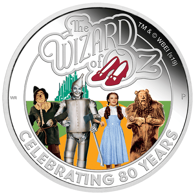 2019 $1 The Wizard of Oz 80th Anniversary 1oz Silver Proof Coin