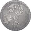 2021 $20 Aztec Coyolxauhqui Stone 3oz Silver Antique Coin - Image 3