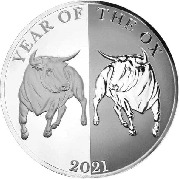 2021 Year of the Ox 1oz Silver Mirror Proof Coin