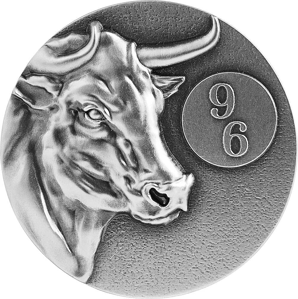 2021 $5 Ox 96 Chinese Zodiac Series 2oz Silver Coin