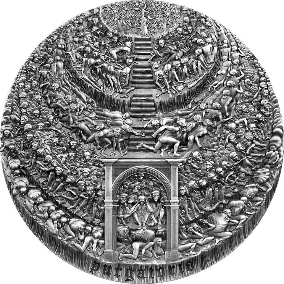 2021 Purgatorio The Divine Comedy 700th Anniversary 5oz Silver Coin