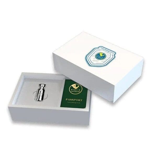 2021 COVID-19 Vaccine Bottle 60g Silver Plated Coin - Image 2