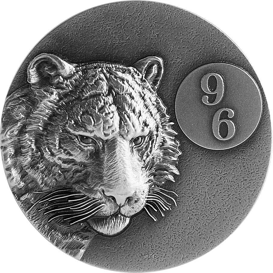 2021 $5 Tiger 96 Chinese Zodiac Series 2oz Silver Coin