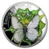 2017 Aporia Crataegi Exotic Butterflies 3D Silver Proof 3D Coin