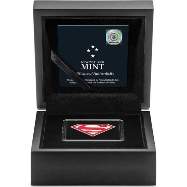 2021 $2 Superman Shield 1oz Silver Proof Coin - Image 2