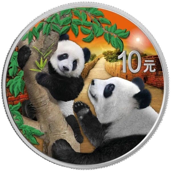 2021 Night and Day Panda Silver Coin Set - Image 2