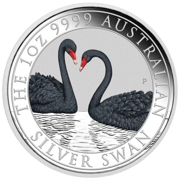 2022 $1 Australian Swan 1oz Silver Coloured Coin