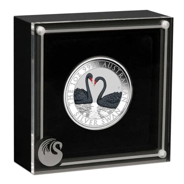 2022 $1 Australian Swan 1oz Silver Coloured Coin - Image 4