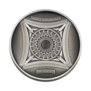 2018 $10 Sacre Coeur Basilica Sacred Heart 4 Layer Silver Coin