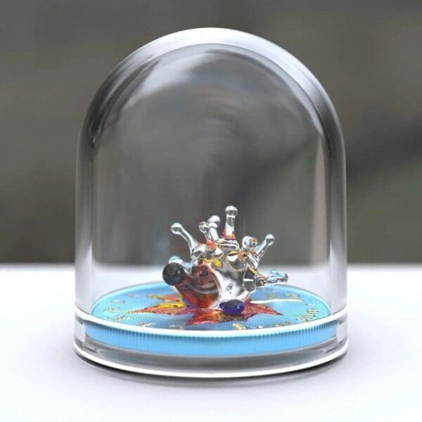 2022 $5 Hedgehog Maple Leaf Murano Glass Series 1oz Silver Coin - Image 5