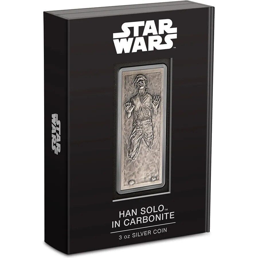 2022 $2 Han Solo Frozen In Carbonite 3oz Silver Coin