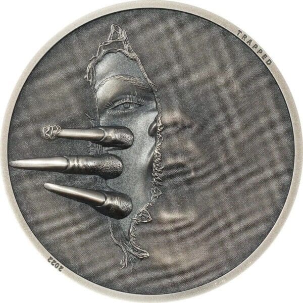 2022 $5 Untrapped 1oz Silver Antiqued Coin
