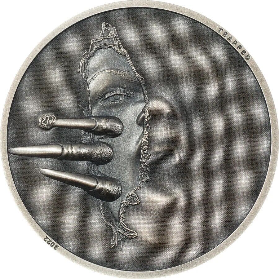 2022 $5 Untrapped 1oz Silver Antiqued Coin