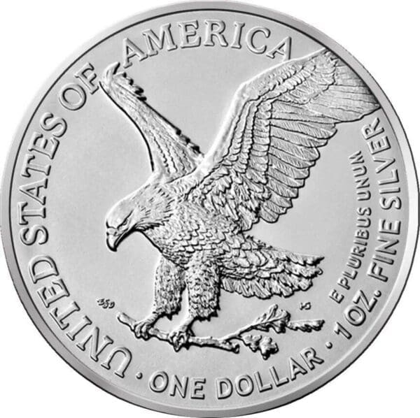 2022 $1 American Eagle Ukraine 1oz Silver Coin - Image 2