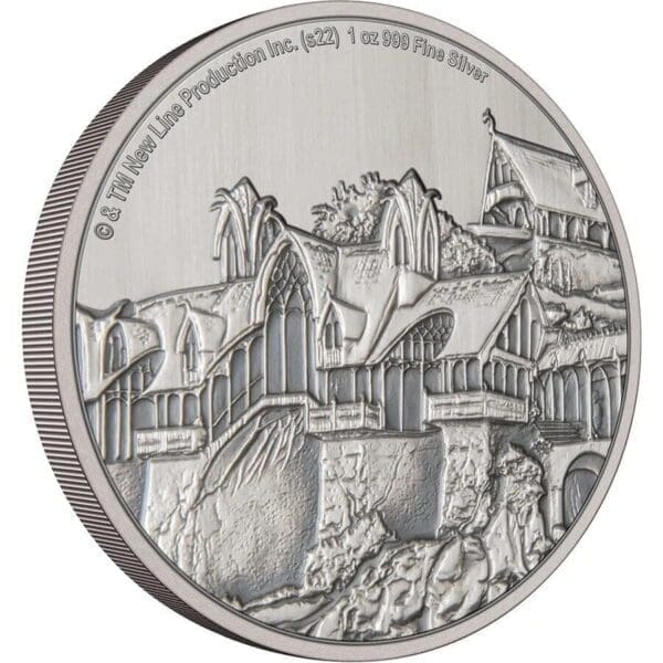 2022 $2 The Lord Of The Rings - Rivendell 1oz Silver Coin