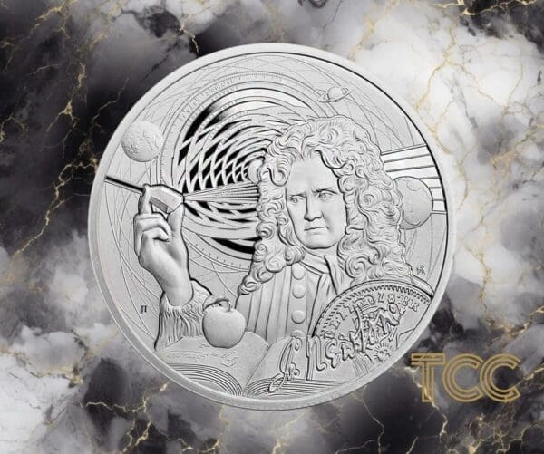 2022 $5 Icons of Inspiration Sir Isaac Newton 1oz Silver Proof Coin