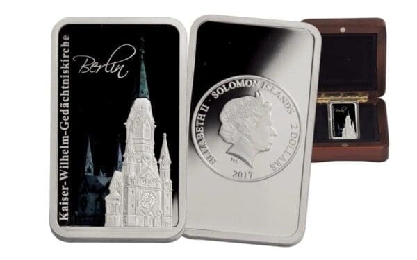 2017 $2 Kaiser Wilhelm Memorial Church Hologram 1oz Silver Coin