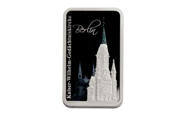 2017 $2 Kaiser Wilhelm Memorial Church Hologram 1oz Silver Coin - Image 2