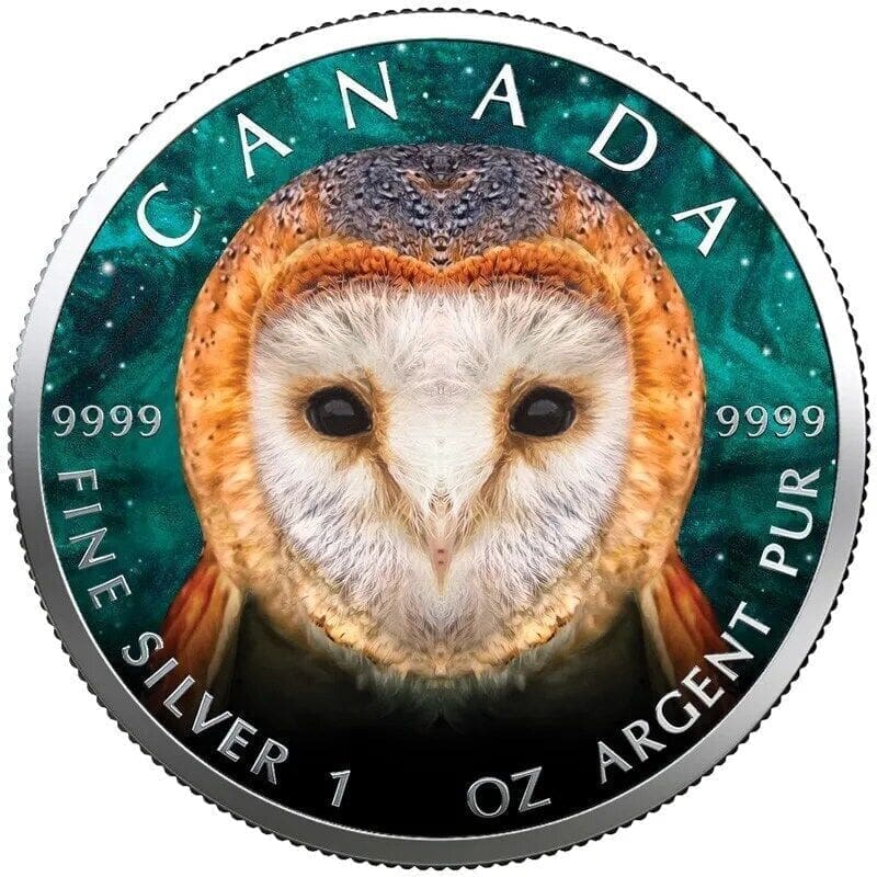 2022 Owl Maple Leaf 1oz Silver Coin