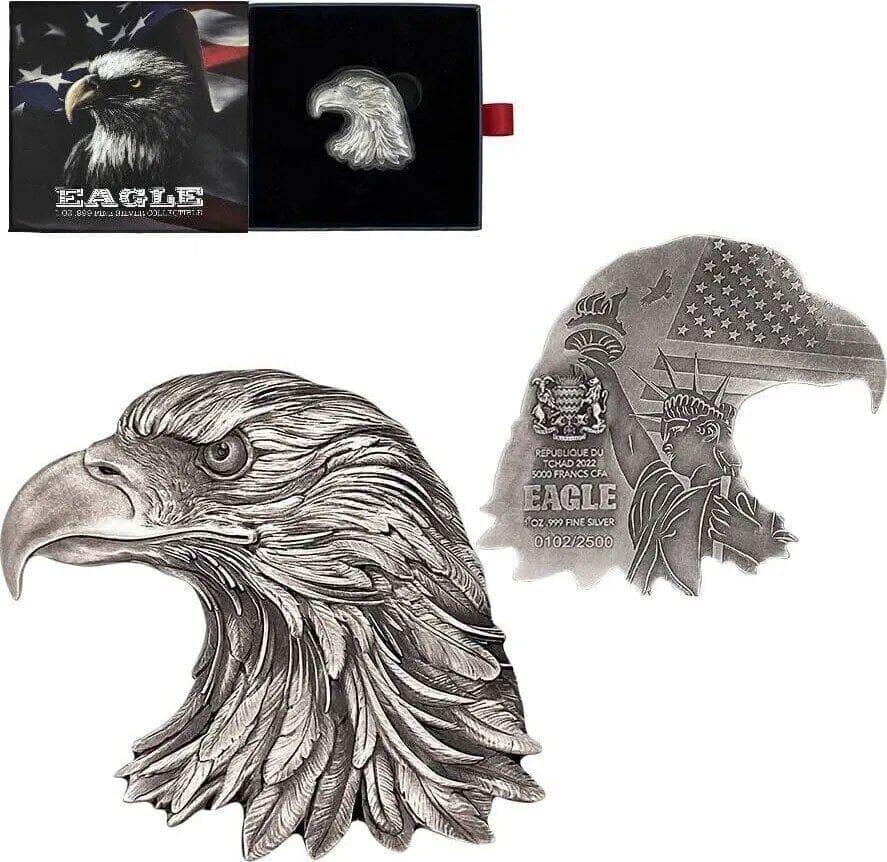 2022 American Eagle 1oz Silver Shaped Coin