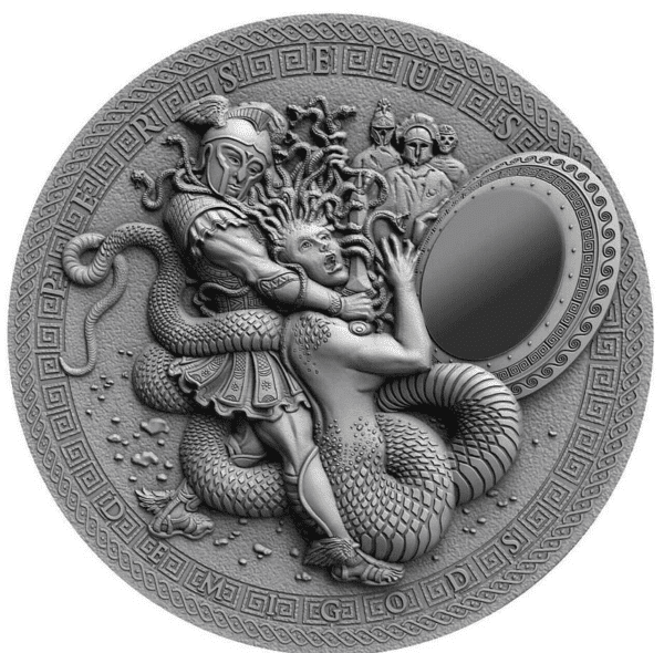 2018 $2 Demigods Perseus 2oz Silver Coin