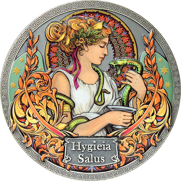 2020 ₵5 Hygieia Salus Goddesses of Health 50g Silver Coin