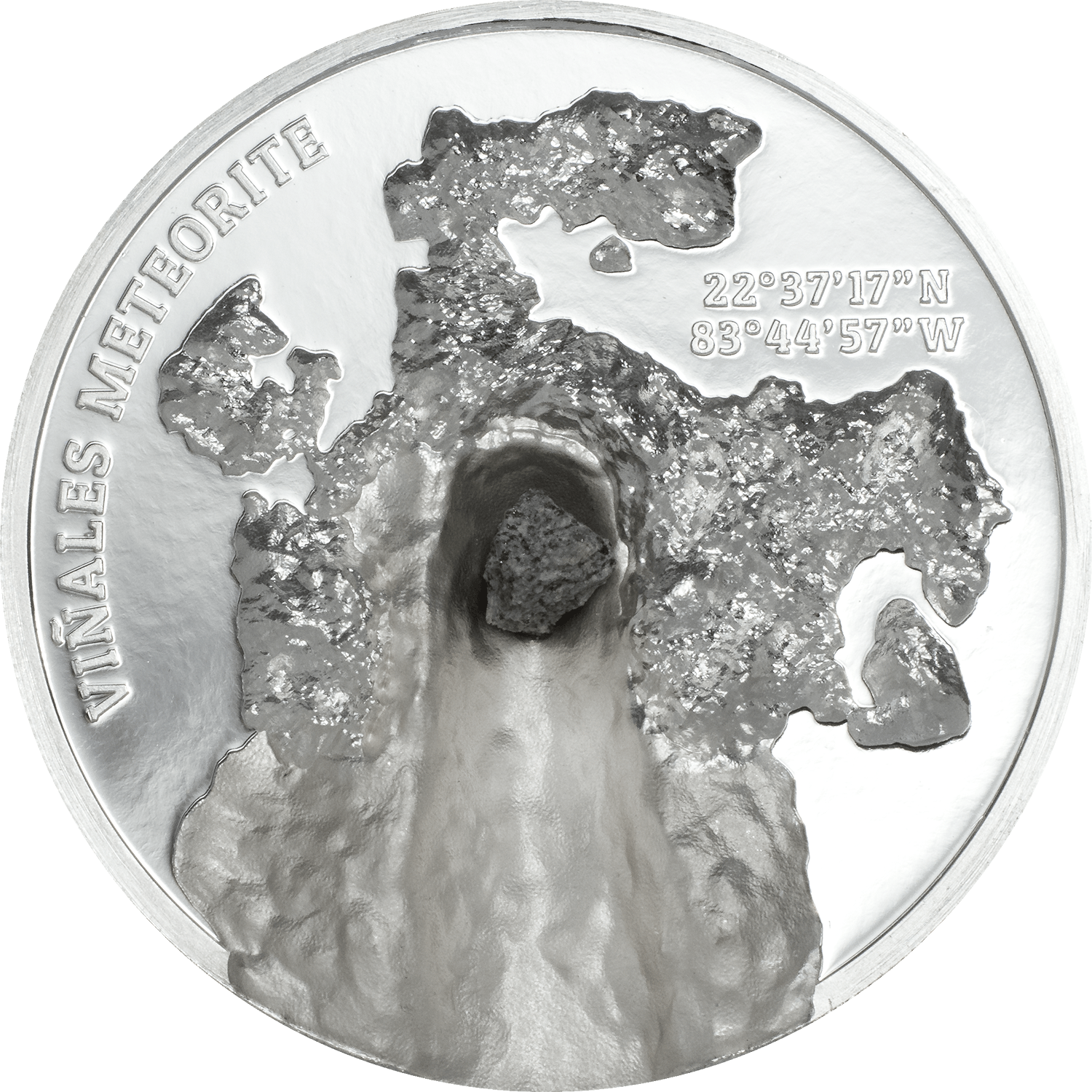 2020 $5 Vinales Meteorite Impacts 1oz Silver Proof Coin