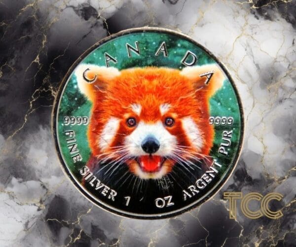 2022 Red Panda Maple Leaf 1oz Silver Coin - Image 2