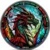 2023 $1 Dragon Stained Glass Dream American Eagle 1oz Silver Coin