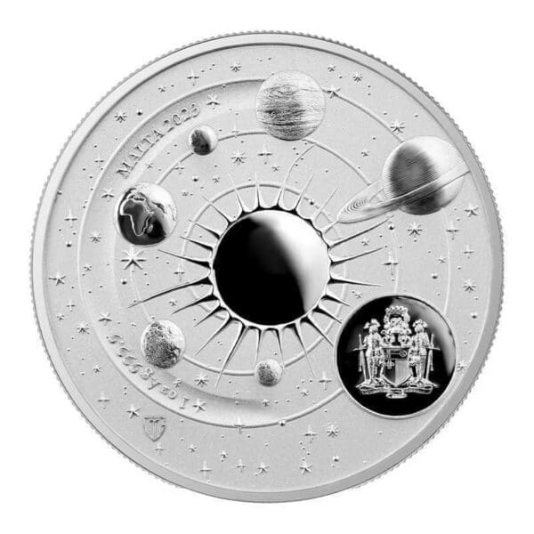 2023 €5 Copernicus 1oz Silver BU .9999 Malta Coin - Image 3