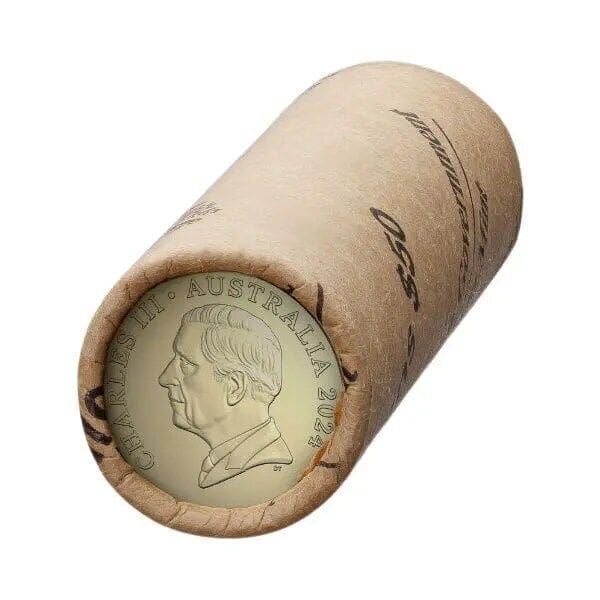 2024 $2 King Charles III Effigy Uncirculated Non-Premium Mint Roll (TT Left Only)