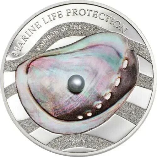 2015 $5 Rainbow of the Sea Marine Life Protection 1oz Silver Coin