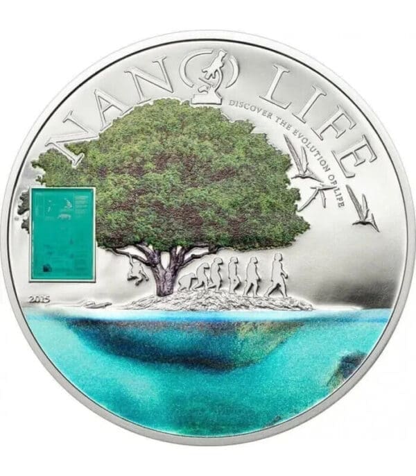 2015 $10 Nano Life The Evolution of Life Proof 50g Silver Coin