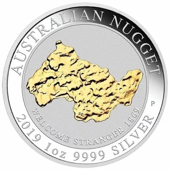 2019 $1 Welcome Stranger Gilded 1oz Silver Proof Coin