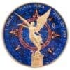 2018 Art Colour Collection Aztec Calendar Libertad 1oz Silver Coin