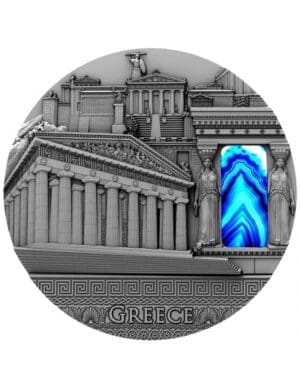2018 $2 Imperial Art Series Greece 2oz Silver Antiqued Coin