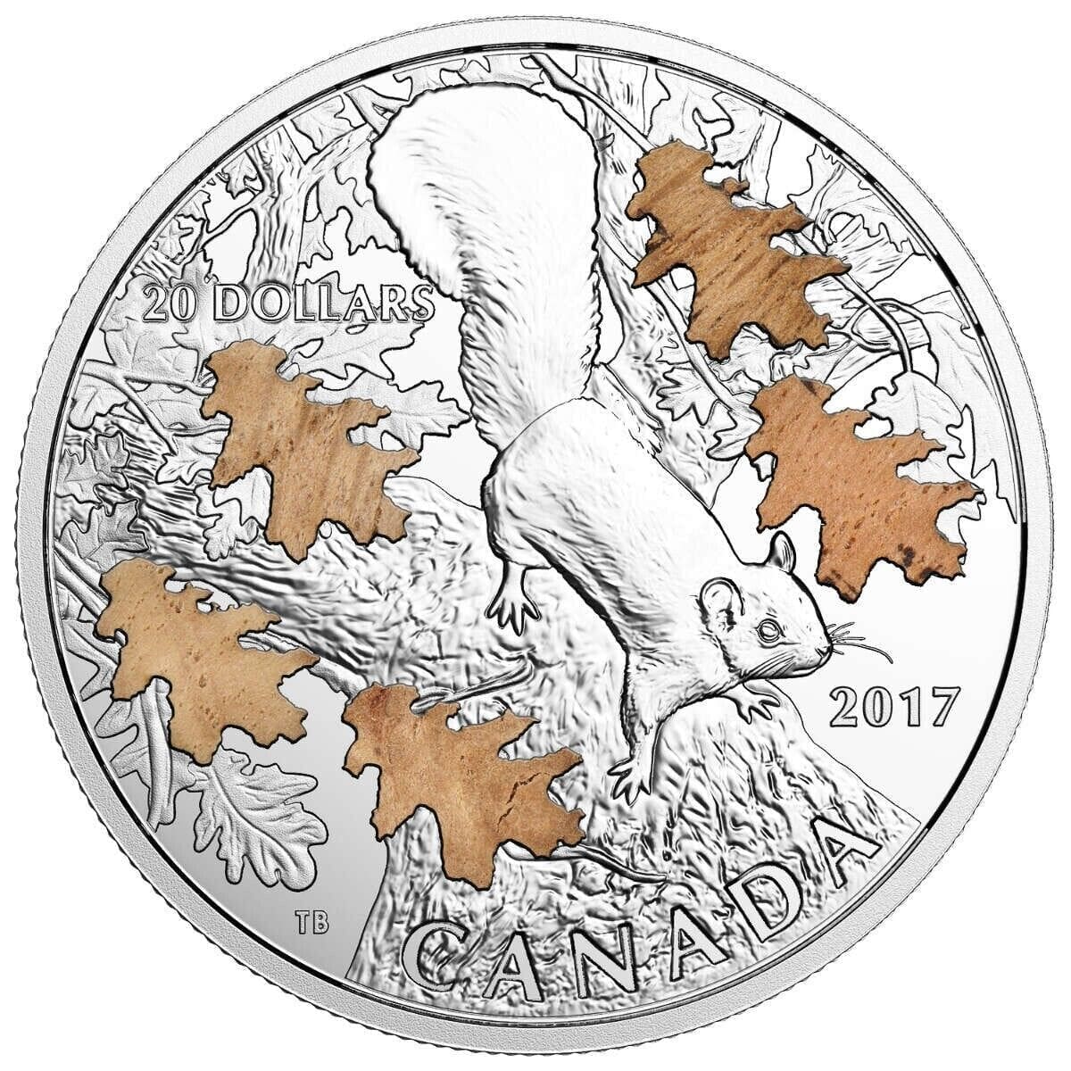 2017 $20 The Nutty Squirrel and the Mighty Oak Silver Proof Coin