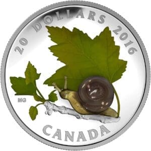 2016 $20 Little Creatures Snail 1oz Silver Coin