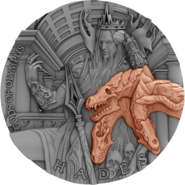 2018 $5 Hades Gods Of Olympus 2oz Silver Coin