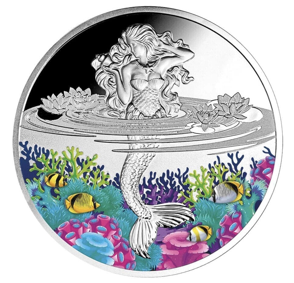2021 $1 Mermaid 1oz Silver Proof Coin
