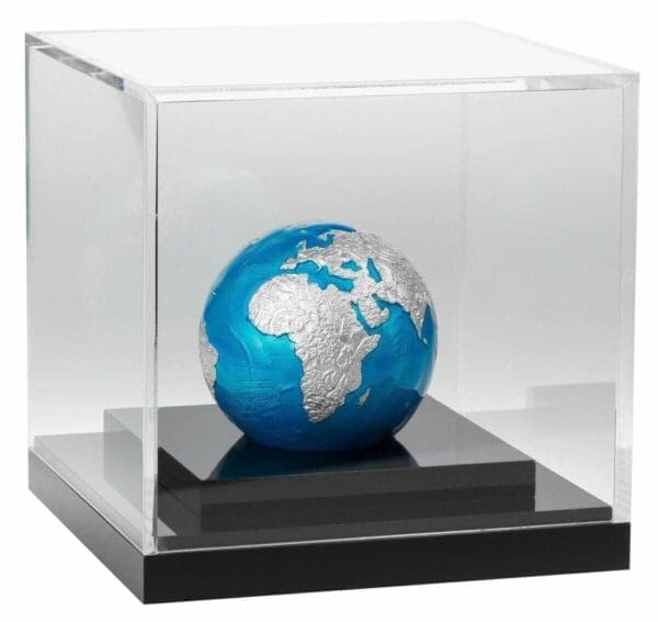 2020 $5 Blue Marble Earth Spherical 3oz Silver Coin