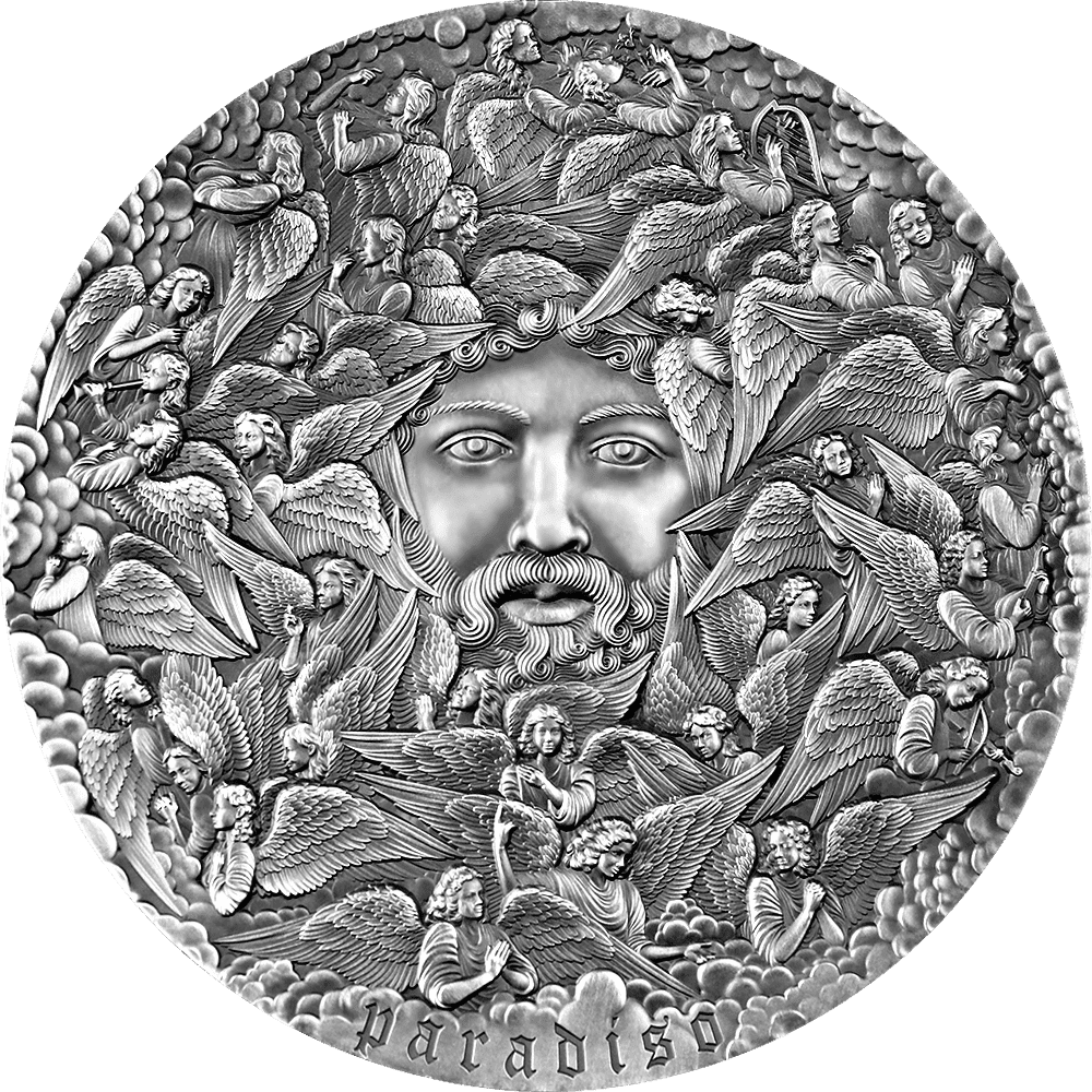 2021 Paradiso The Divine Comedy 700th Anniversary 5oz Silver Coin